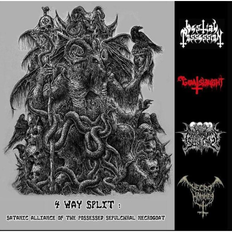 Bestial Possession / Goatslaught / Profanación Sepulcral / Necrohammer – Satanic Alliance Of The Possessed Sepulchral Necrogoat